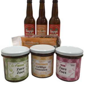 Borrelpakket 5: 3 x bier, 3 x potje, 1 x zoutje