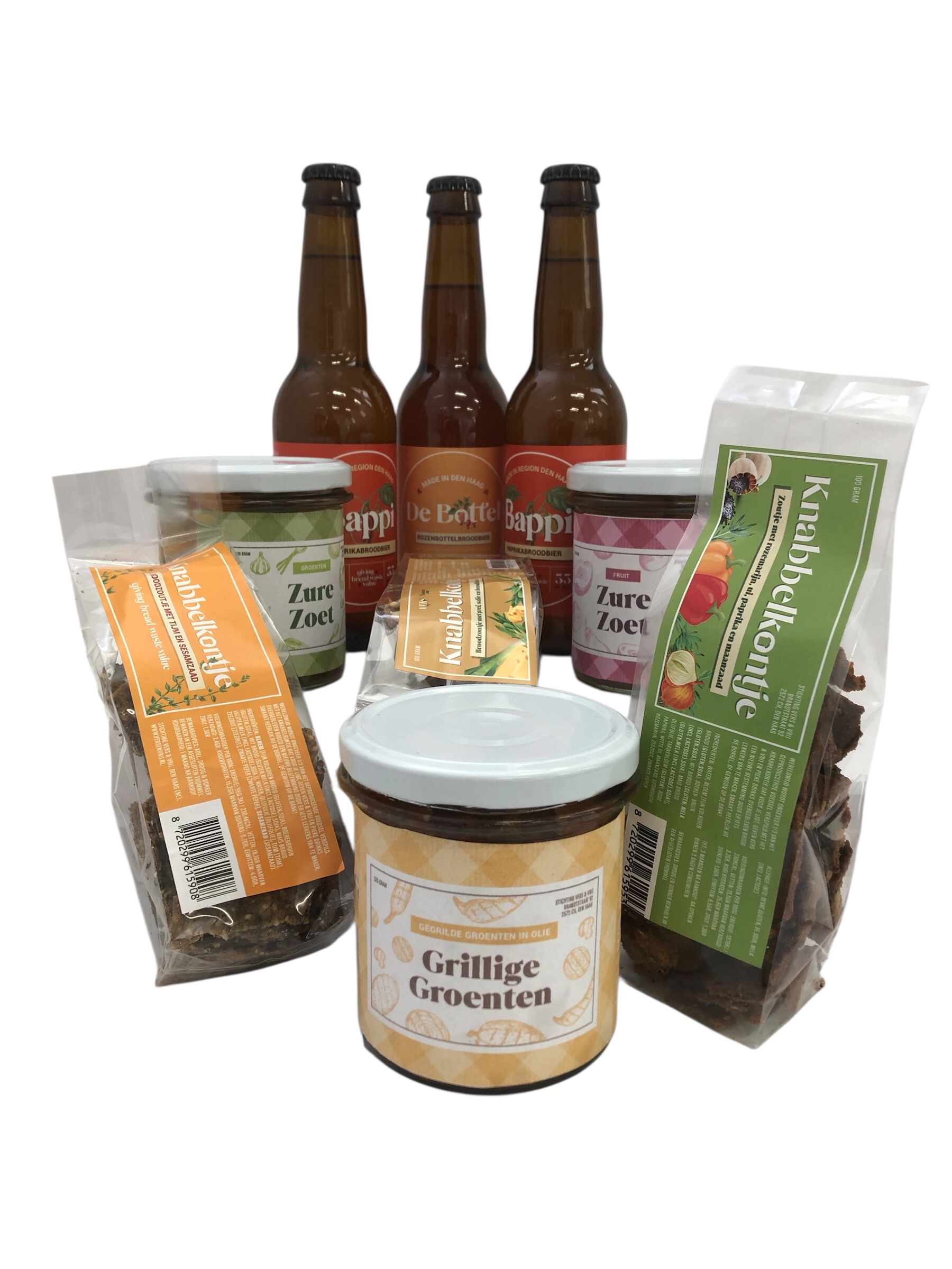 Borrelpakket 6: 3 x bier, 3 x potje, 3 x zoutje